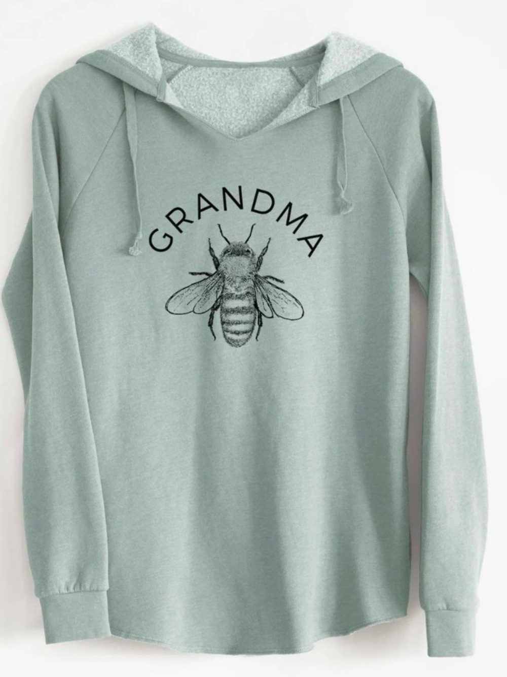 Grandma Bee Hooded Sweatshirt - Sage Green-NWT